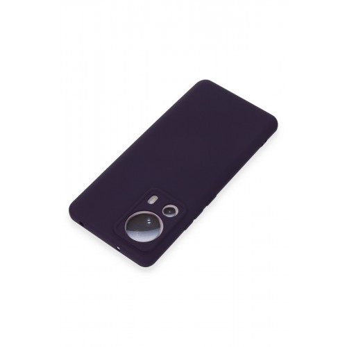Newface Xiaomi Mi 13 Lite Kılıf Nano içi Kadife Silikon - Mor Newface Xiaomi Mi 13 Lite Kılıf Nano içi Kadife Silikon - Mor