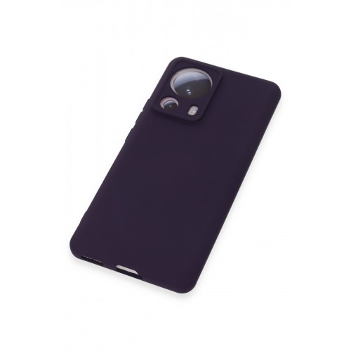 Newface Xiaomi Mi 13 Lite Kılıf Nano içi Kadife Silikon - Mor Newface Xiaomi Mi 13 Lite Kılıf Nano içi Kadife Silikon - Mor