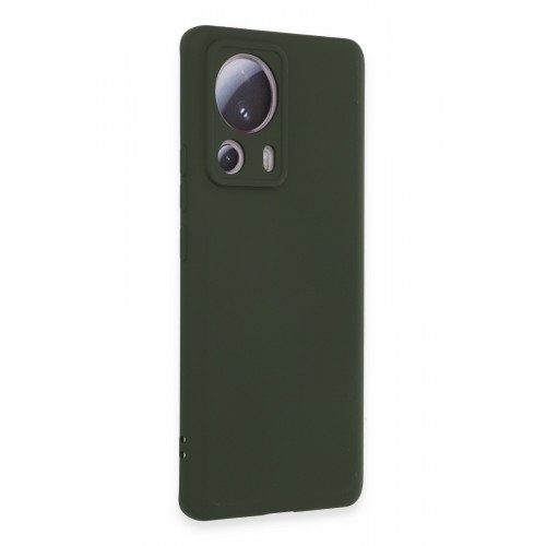 Newface Xiaomi Mi 13 Lite Kılıf Nano içi Kadife Silikon - Koyu Yeşil Newface Xiaomi Mi 13 Lite Kılıf Nano içi Kadife Silikon - Koyu Yeşil