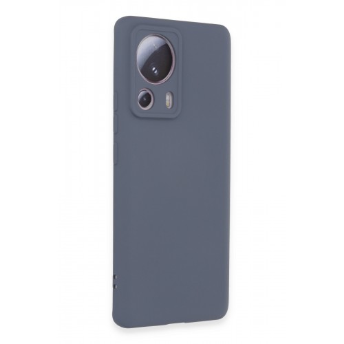 Newface Xiaomi Mi 13 Lite Kılıf Nano içi Kadife Silikon - Gri Newface Xiaomi Mi 13 Lite Kılıf Nano içi Kadife Silikon - Gri