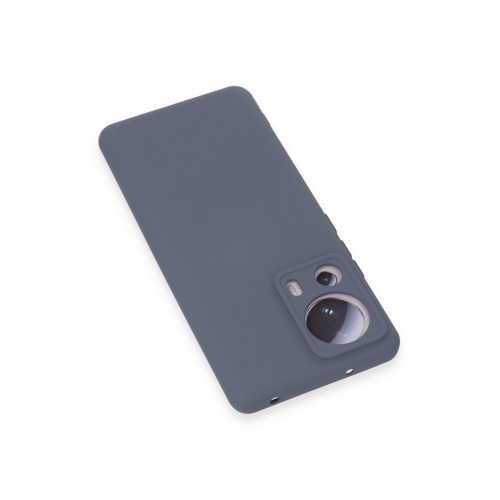 Newface Xiaomi Mi 13 Lite Kılıf Nano içi Kadife Silikon - Gri Newface Xiaomi Mi 13 Lite Kılıf Nano içi Kadife Silikon - Gri