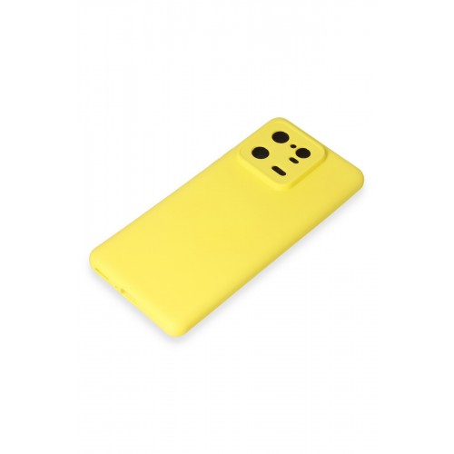 Newface Xiaomi Mi 13 Pro Kılıf Nano içi Kadife Silikon - Sarı Newface Xiaomi Mi 13 Pro Kılıf Nano içi Kadife Silikon - Sarı