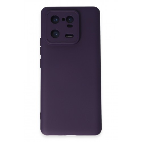 Newface Xiaomi Mi 13 Pro Kılıf Nano içi Kadife Silikon - Mor Newface Xiaomi Mi 13 Pro Kılıf Nano içi Kadife Silikon - Mor
