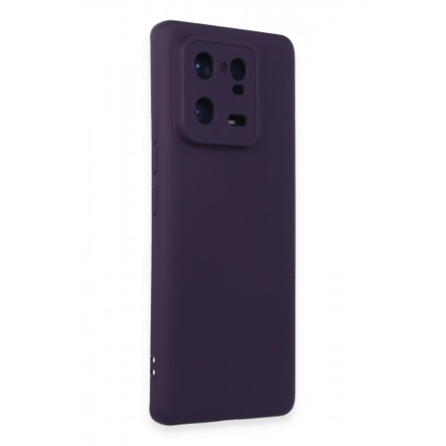 Newface Xiaomi Mi 13 Pro Kılıf Nano içi Kadife Silikon - Mor Newface Xiaomi Mi 13 Pro Kılıf Nano içi Kadife Silikon - Mor