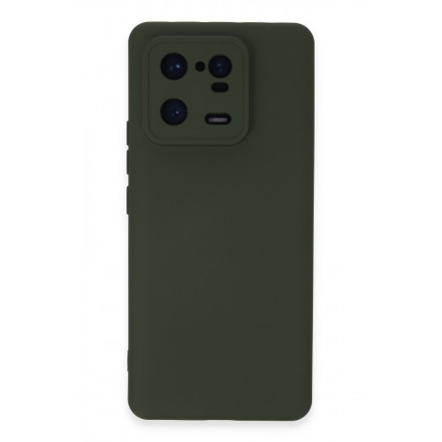 Newface Xiaomi Mi 13 Pro Kılıf Nano içi Kadife Silikon - Koyu Yeşil Newface Xiaomi Mi 13 Pro Kılıf Nano içi Kadife Silikon - Koyu Yeşil