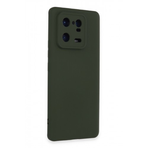 Newface Xiaomi Mi 13 Pro Kılıf Nano içi Kadife Silikon - Koyu Yeşil Newface Xiaomi Mi 13 Pro Kılıf Nano içi Kadife Silikon - Koyu Yeşil