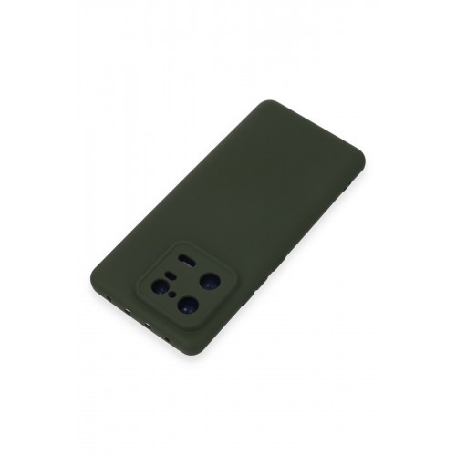 Newface Xiaomi Mi 13 Pro Kılıf Nano içi Kadife Silikon - Koyu Yeşil Newface Xiaomi Mi 13 Pro Kılıf Nano içi Kadife Silikon - Koyu Yeşil