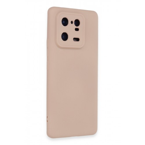 Newface Xiaomi Mi 13 Pro Kılıf Nano içi Kadife Silikon - Pudra Newface Xiaomi Mi 13 Pro Kılıf Nano içi Kadife Silikon - Pudra