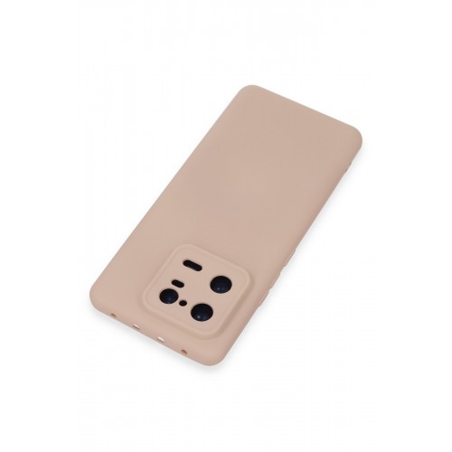 Newface Xiaomi Mi 13 Pro Kılıf Nano içi Kadife Silikon - Pudra Newface Xiaomi Mi 13 Pro Kılıf Nano içi Kadife Silikon - Pudra