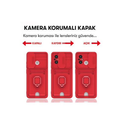 Newface Xiaomi Redmi 12C Kılıf Zuma Kartvizitli Yüzüklü Silikon - Pembe Newface Xiaomi Redmi 12C Kılıf Zuma Kartvizitli Yüzüklü Silikon - Pembe
