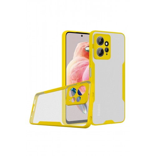 Newface Xiaomi Redmi Note 12 4G Kılıf Platin Silikon - Sarı Newface Xiaomi Redmi Note 12 4G Kılıf Platin Silikon - Sarı