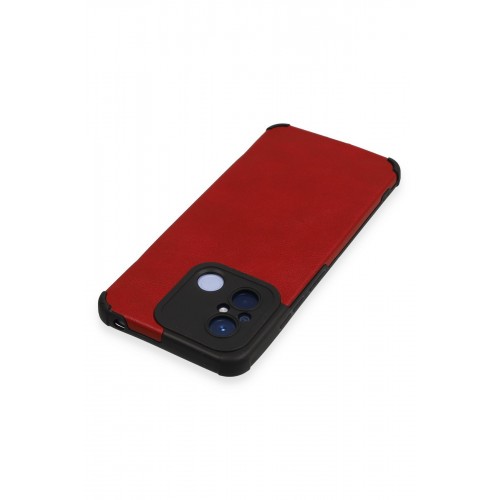 Newface Xiaomi Redmi 12C Kılıf Loop Deri Silikon - Kırmızı Newface Xiaomi Redmi 12C Kılıf Loop Deri Silikon - Kırmızı