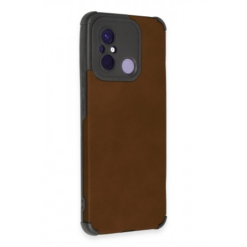 Newface Xiaomi Redmi 12C Kılıf Loop Deri Silikon - Kahverengi Newface Xiaomi Redmi 12C Kılıf Loop Deri Silikon - Kahverengi