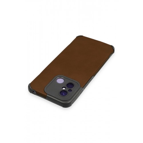 Newface Xiaomi Redmi 12C Kılıf Loop Deri Silikon - Kahverengi Newface Xiaomi Redmi 12C Kılıf Loop Deri Silikon - Kahverengi
