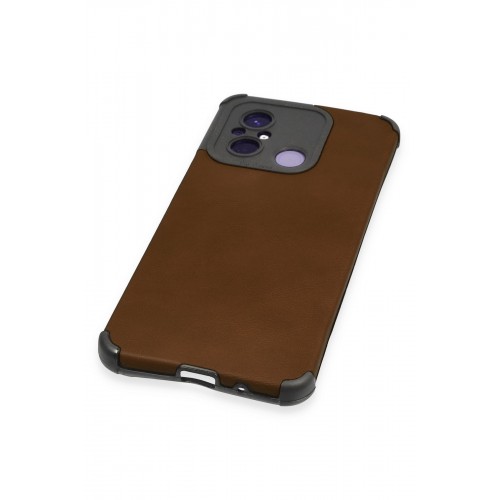 Newface Xiaomi Redmi 12C Kılıf Loop Deri Silikon - Kahverengi Newface Xiaomi Redmi 12C Kılıf Loop Deri Silikon - Kahverengi