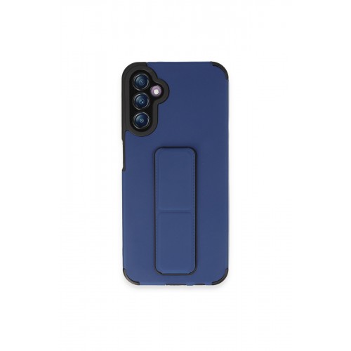 Newface Samsung Galaxy A14 4G Kılıf Mega Standlı Silikon - Mavi Newface Samsung Galaxy A14 4G Kılıf Mega Standlı Silikon - Mavi