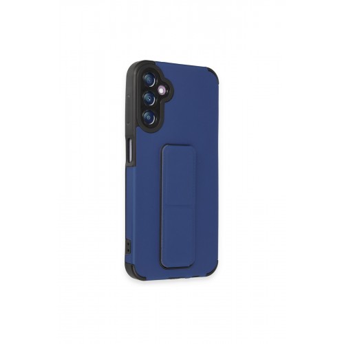 Newface Samsung Galaxy A14 4G Kılıf Mega Standlı Silikon - Mavi Newface Samsung Galaxy A14 4G Kılıf Mega Standlı Silikon - Mavi