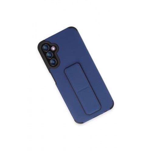 Newface Samsung Galaxy A14 4G Kılıf Mega Standlı Silikon - Mavi Newface Samsung Galaxy A14 4G Kılıf Mega Standlı Silikon - Mavi