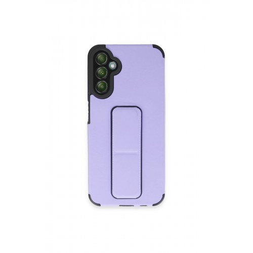 Newface Samsung Galaxy A14 4G Kılıf Mega Standlı Silikon - Lila Newface Samsung Galaxy A14 4G Kılıf Mega Standlı Silikon - Lila