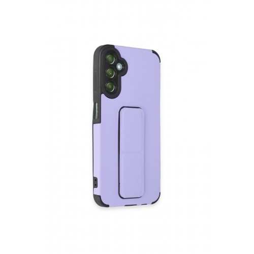 Newface Samsung Galaxy A14 4G Kılıf Mega Standlı Silikon - Lila Newface Samsung Galaxy A14 4G Kılıf Mega Standlı Silikon - Lila