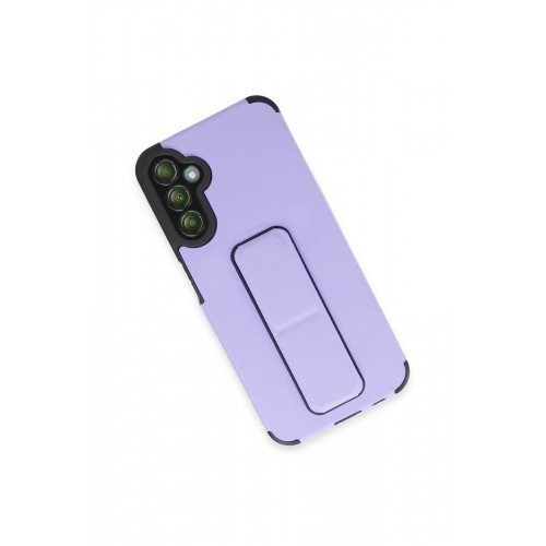 Newface Samsung Galaxy A14 4G Kılıf Mega Standlı Silikon - Lila Newface Samsung Galaxy A14 4G Kılıf Mega Standlı Silikon - Lila
