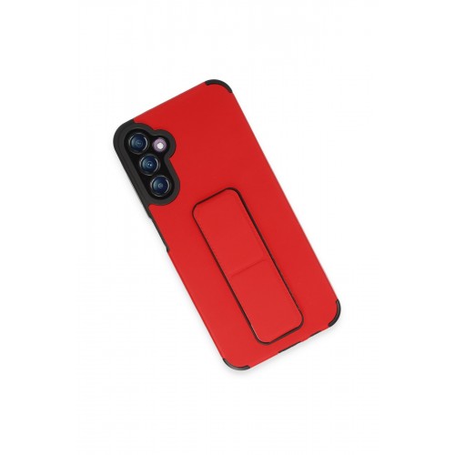 Newface Samsung Galaxy A14 4G Kılıf Mega Standlı Silikon - Kırmızı Newface Samsung Galaxy A14 4G Kılıf Mega Standlı Silikon - Kırmızı