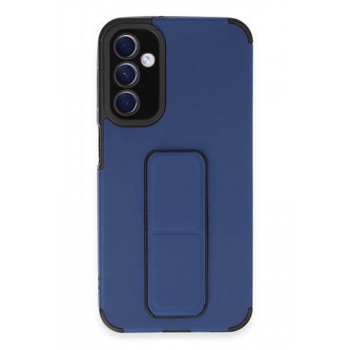 Newface Samsung Galaxy A24 4G Kılıf Mega Standlı Silikon - Mavi Newface Samsung Galaxy A24 4G Kılıf Mega Standlı Silikon - Mavi