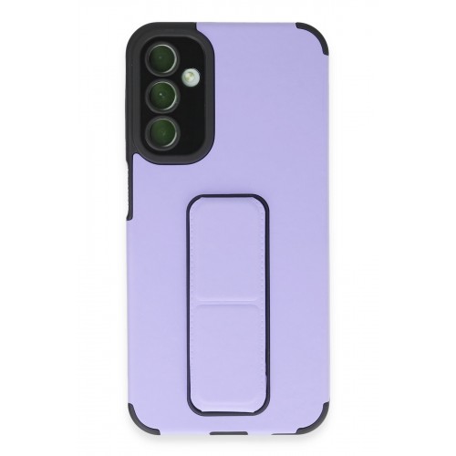 Newface Samsung Galaxy A24 4G Kılıf Mega Standlı Silikon - Lila Newface Samsung Galaxy A24 4G Kılıf Mega Standlı Silikon - Lila