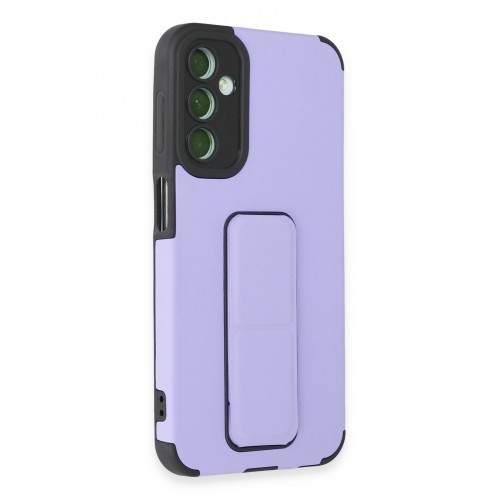 Newface Samsung Galaxy A24 4G Kılıf Mega Standlı Silikon - Lila Newface Samsung Galaxy A24 4G Kılıf Mega Standlı Silikon - Lila