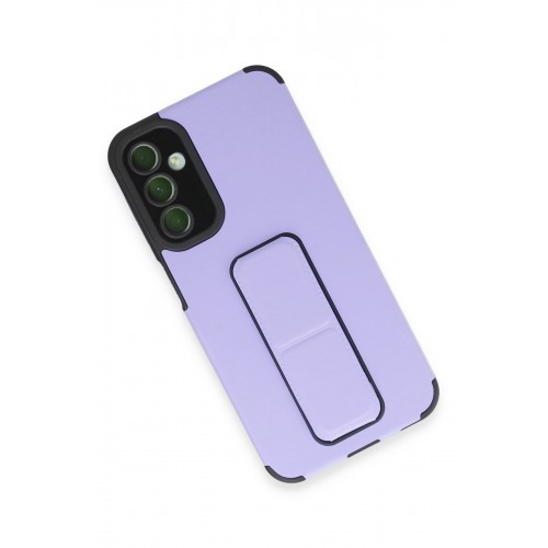 Newface Samsung Galaxy A24 4G Kılıf Mega Standlı Silikon - Lila Newface Samsung Galaxy A24 4G Kılıf Mega Standlı Silikon - Lila