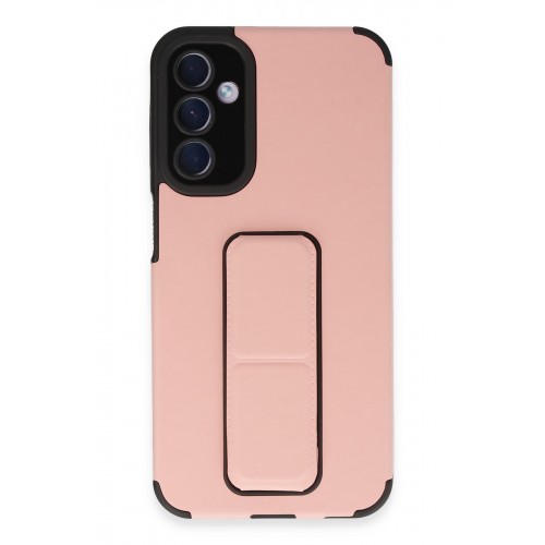 Newface Samsung Galaxy A24 4G Kılıf Mega Standlı Silikon - Pudra Newface Samsung Galaxy A24 4G Kılıf Mega Standlı Silikon - Pudra