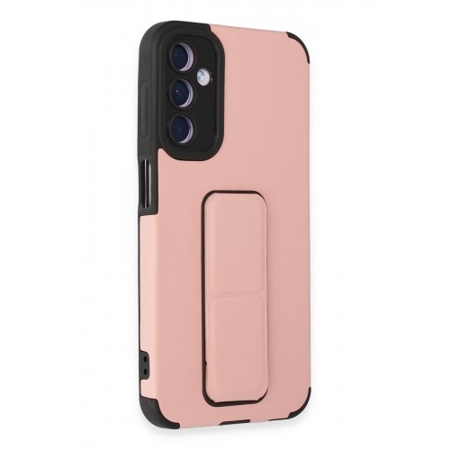 Newface Samsung Galaxy A24 4G Kılıf Mega Standlı Silikon - Pudra Newface Samsung Galaxy A24 4G Kılıf Mega Standlı Silikon - Pudra