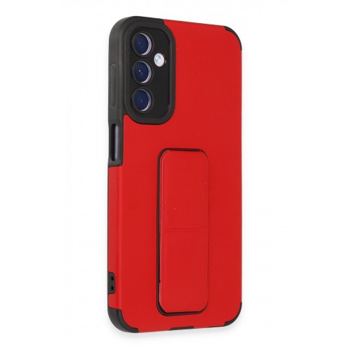 Newface Samsung Galaxy A24 4G Kılıf Mega Standlı Silikon - Kırmızı Newface Samsung Galaxy A24 4G Kılıf Mega Standlı Silikon - Kırmızı