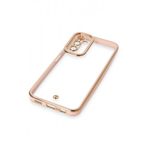 Newface Samsung Galaxy A14 4G Kılıf Liva Lens Silikon - Pudra Newface Samsung Galaxy A14 4G Kılıf Liva Lens Silikon - Pudra