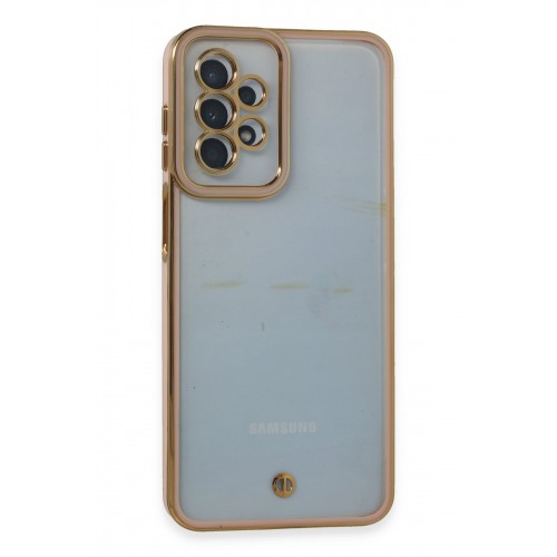 Newface Samsung Galaxy A23 4G Kılıf Liva Lens Silikon - Pudra Newface Samsung Galaxy A23 4G Kılıf Liva Lens Silikon - Pudra
