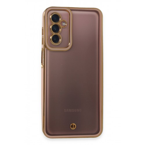 Newface Samsung Galaxy M13 Kılıf Liva Lens Silikon - Pudra Newface Samsung Galaxy M13 Kılıf Liva Lens Silikon - Pudra