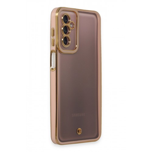 Newface Samsung Galaxy M23 Kılıf Liva Lens Silikon - Pudra Newface Samsung Galaxy M23 Kılıf Liva Lens Silikon - Pudra