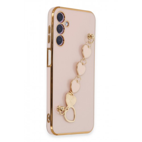 Newface Samsung Galaxy A24 4G Kılıf Esila Silikon - Pudra Newface Samsung Galaxy A24 4G Kılıf Esila Silikon - Pudra