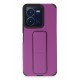 Newface Vivo Y35 Kılıf Mega Standlı Silikon - Mor Newface Vivo Y35 Kılıf Mega Standlı Silikon - Mor