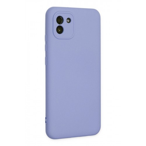 Newface Samsung Galaxy A03 Kılıf Nano içi Kadife Silikon - Lila Newface Samsung Galaxy A03 Kılıf Nano içi Kadife Silikon - Lila