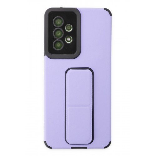 Newface Samsung Galaxy A53 5G Kılıf Mega Standlı Silikon - Lila Newface Samsung Galaxy A53 5G Kılıf Mega Standlı Silikon - Lila