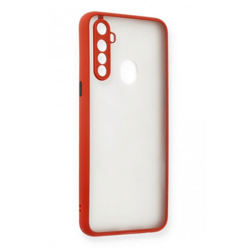 Newface Realme 5i Kılıf Montreal Silikon Kapak - Kırmızı Newface Realme 5i Kılıf Montreal Silikon Kapak - Kırmızı