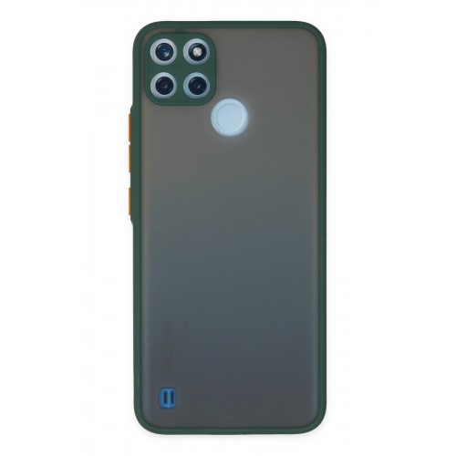 Newface Realme C25Y Kılıf Montreal Silikon Kapak - Yeşil Newface Realme C25Y Kılıf Montreal Silikon Kapak - Yeşil