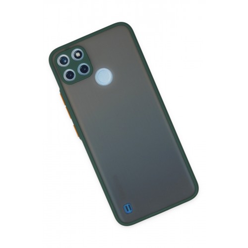 Newface Realme C25Y Kılıf Montreal Silikon Kapak - Yeşil Newface Realme C25Y Kılıf Montreal Silikon Kapak - Yeşil