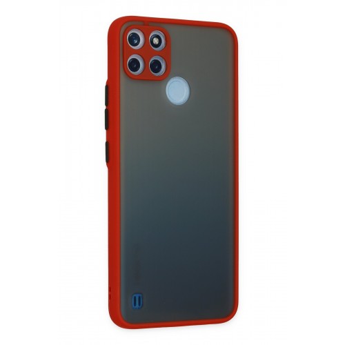 Newface Realme C21Y Kılıf Montreal Silikon Kapak - Kırmızı Newface Realme C21Y Kılıf Montreal Silikon Kapak - Kırmızı