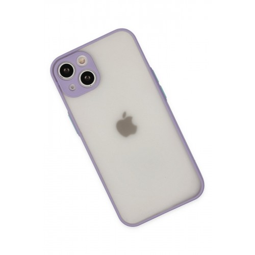 Newface iPhone 14 Kılıf Montreal Silikon Kapak - Mor Newface iPhone 14 Kılıf Montreal Silikon Kapak - Mor