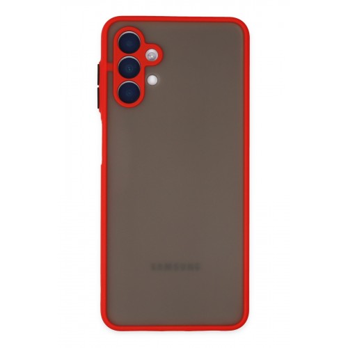 Newface Samsung Galaxy A04S Kılıf Montreal Silikon Kapak - Kırmızı