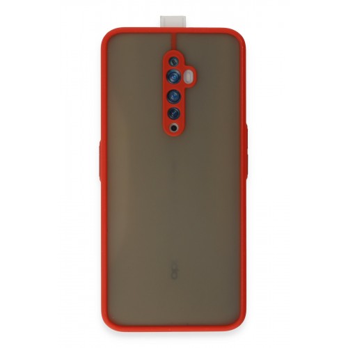 Newface Oppo Reno 2Z Kılıf Montreal Silikon Kapak - Kırmızı Newface Oppo Reno 2Z Kılıf Montreal Silikon Kapak - Kırmızı