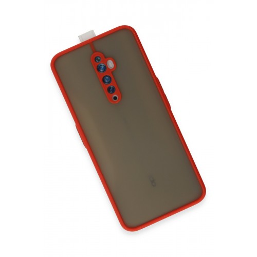 Newface Oppo Reno 2Z Kılıf Montreal Silikon Kapak - Kırmızı Newface Oppo Reno 2Z Kılıf Montreal Silikon Kapak - Kırmızı