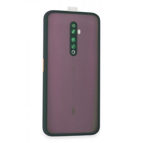 Newface Oppo Reno 2Z Kılıf Montreal Silikon Kapak - Yeşil Newface Oppo Reno 2Z Kılıf Montreal Silikon Kapak - Yeşil